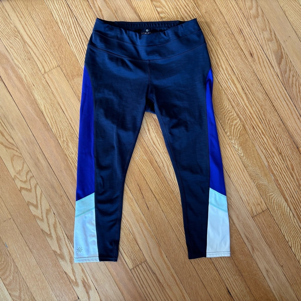 Athleta Sonar Colorblock Capri Leggings